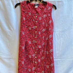 David Wayne floral dress-Vintage